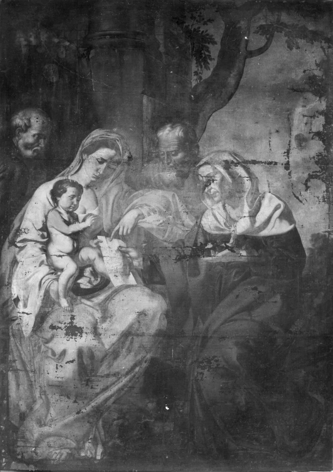 Madonna che insegna a leggere a Gesù Bambino - Salerno